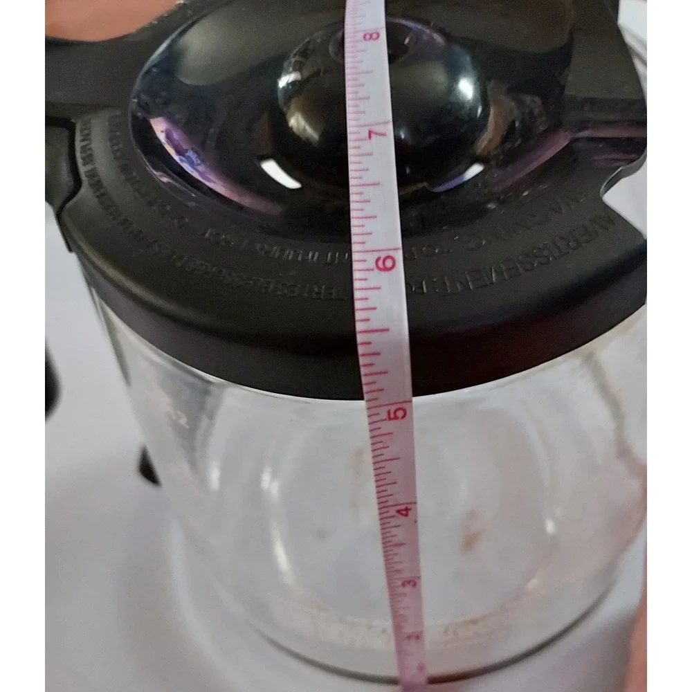 Mr. Coffee 12 Cup‎ Replacement Glass Black Coffee Pot Carafe & Lid